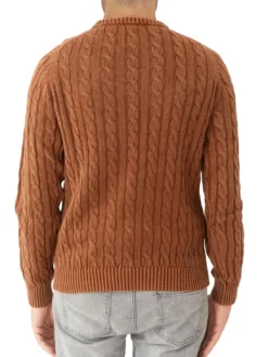 VINTAGE Maglione girocollo a trecce