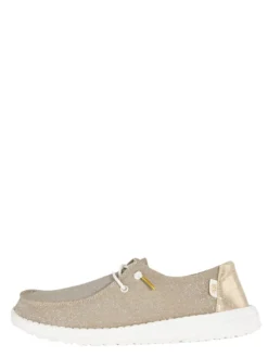 WENDY METALLIC SPARKLE Scarpa easy on in tessuto glitterato