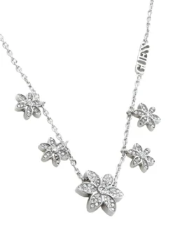 WHITE LOTUS Collana motivo multi loto