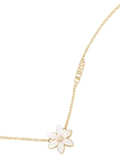 WHITE LOTUS Collana, motivo singolo loto