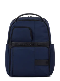 WOLLEM Zaino in pelle e tessuto, porta pc 14